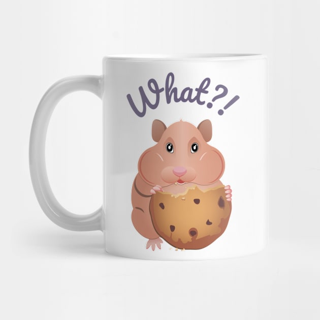 hamster eating cookies by Olha_Kulbachna